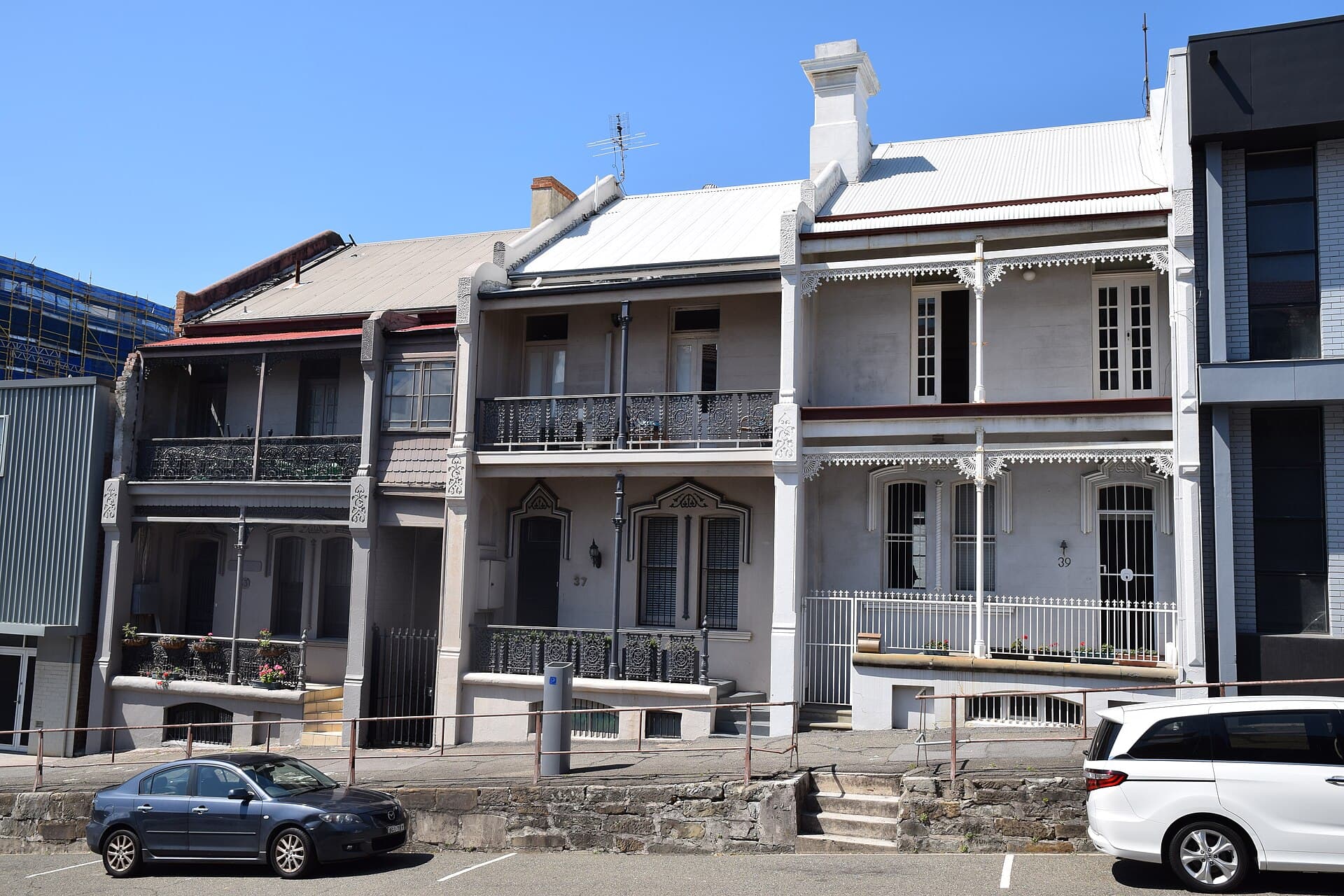 Victorian terraced houses in Civic, Newcastle, New South Wales